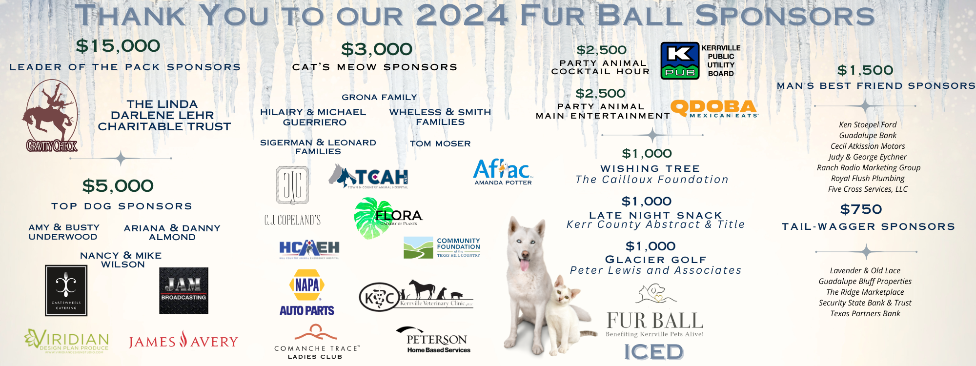 Website Sponsor Thank You Fur Ball