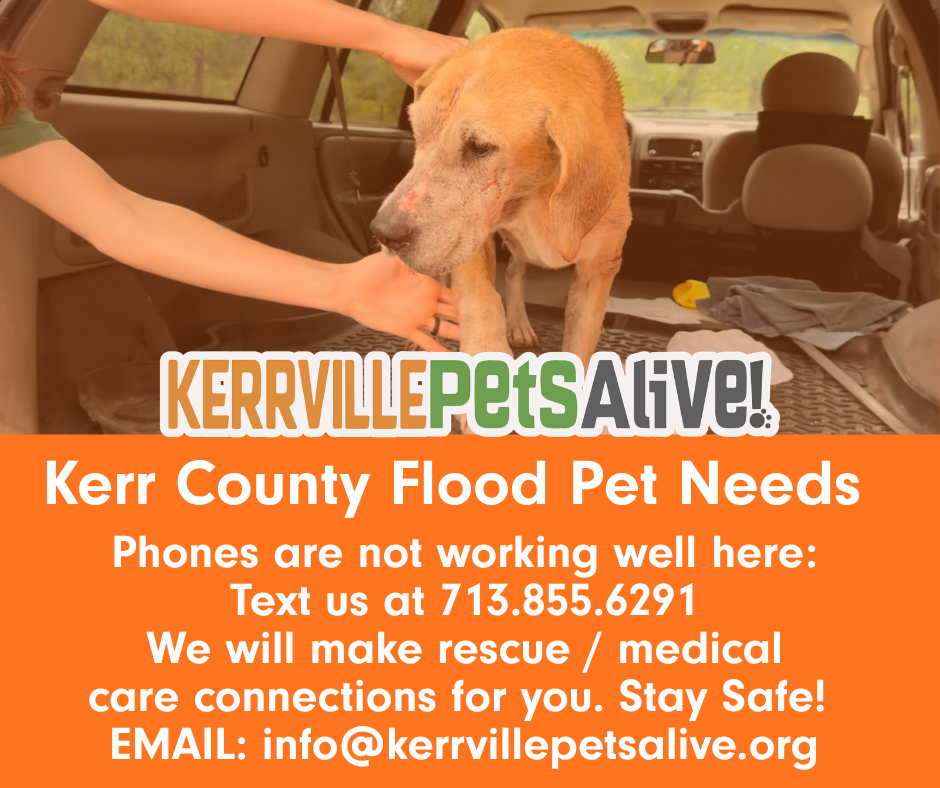 Kerr County Emergency Flood Pet Needs